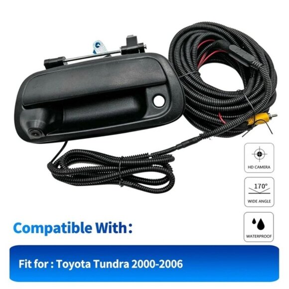 Rear View Backup Camera Tailgate Handle For 2000-2006 Toyota Tundra Waterproof - Picture 4 of 11